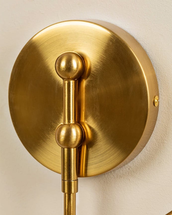 Deco Wood Lámpara De Pared De Hierro De 20x15cm