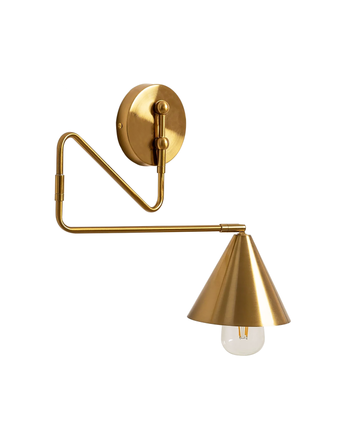 Deco wood Lámpara de pared de hierro de 20x15cm