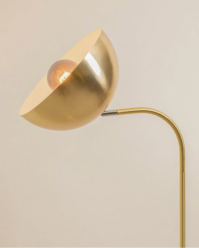 Deco Wood Lámpara De Pie De Aluminio De 149x30cm