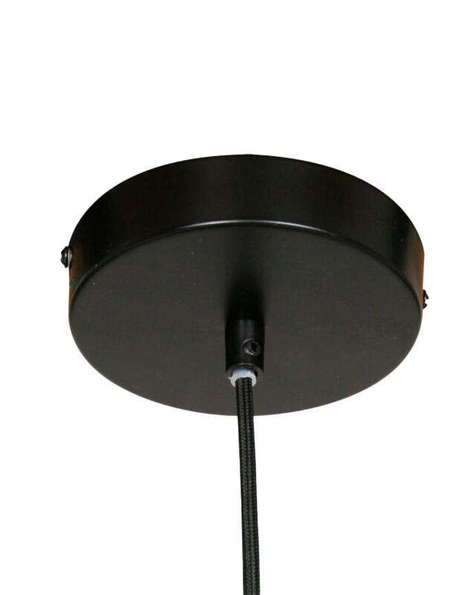 Deco Wood Lámpara De Techo De Tela Beige Ø70cm