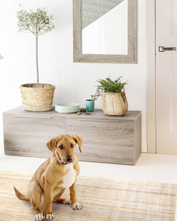 Deco Wood Maceta De Esparto Natural De 27x27x21cm