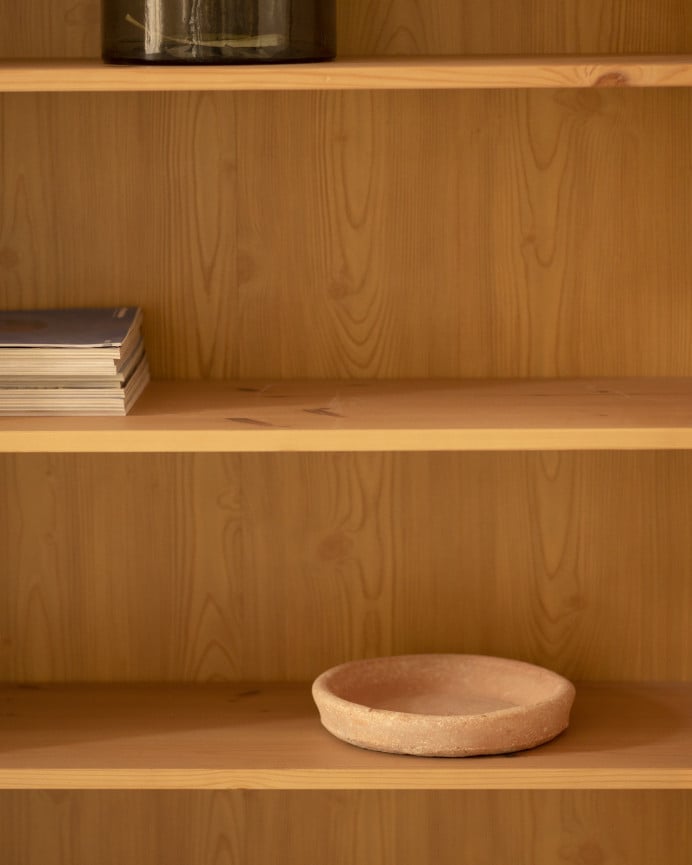 Deco Wood Plato De Arcilla Natural De 20cm