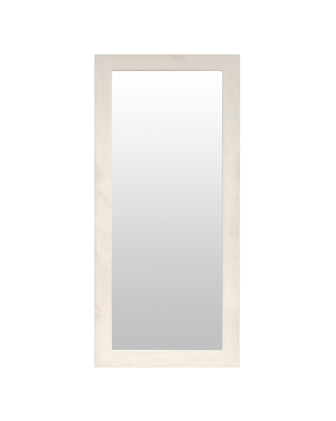 Deco wood Espejo efecto madera color beige de 60x80cm