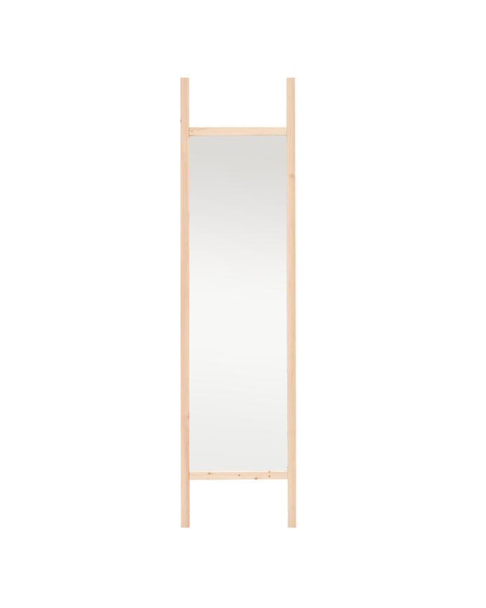 Deco wood Espejo efecto madera maciza tono natural de 45x180cm