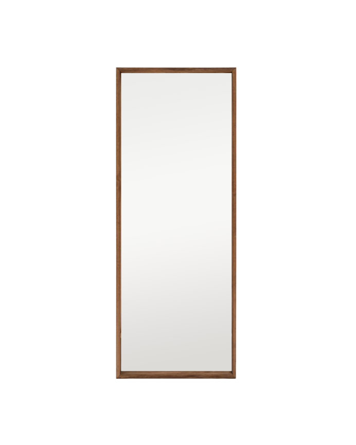 Deco wood Espejo efecto madera maciza tono roble oscuro de 160x60cm