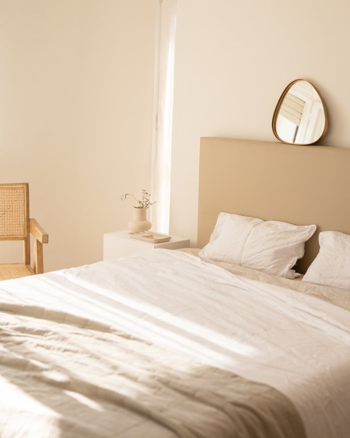 Deco Wood Espejo Hecho Con Metal En Acabado Dorado De 32x31x2 3cm