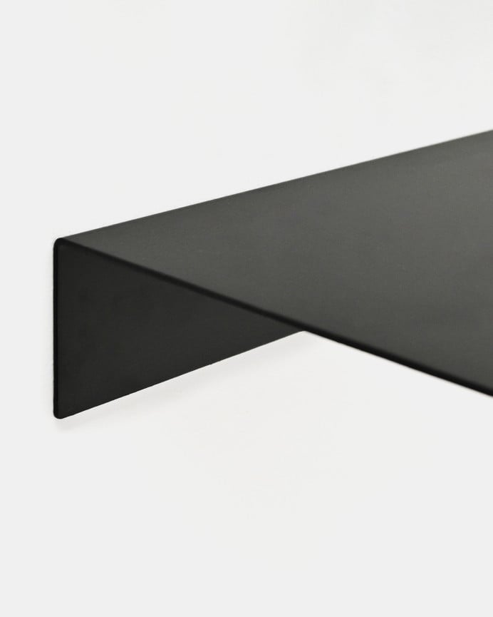 Deco Wood Estante De Acero 100% Reciclado Tono Negro De 4x50cm