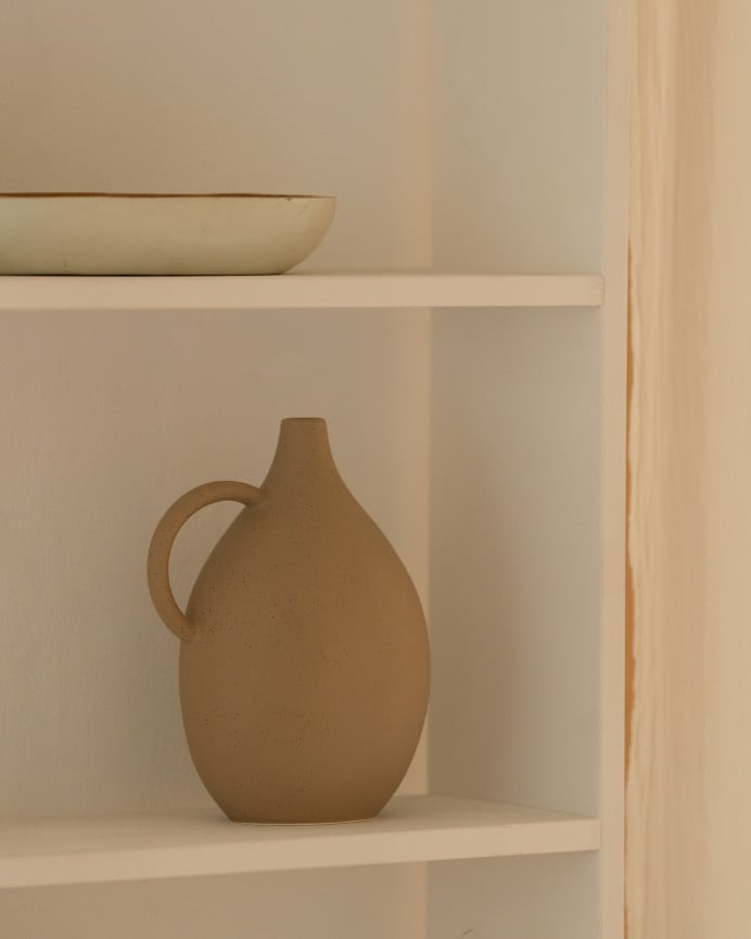 Deco Wood Estantería De Madera Maciza Tono Blanco Con 4 Estantes