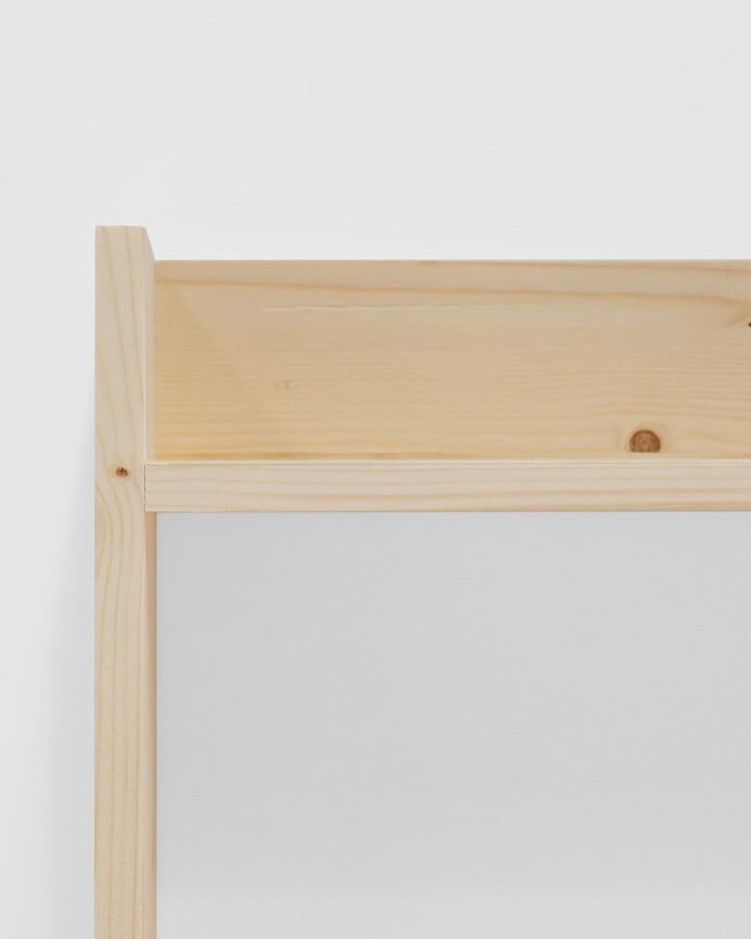 Deco Wood Estantería De Madera Maciza Tres Estantes Acabado Natural 60x45cm