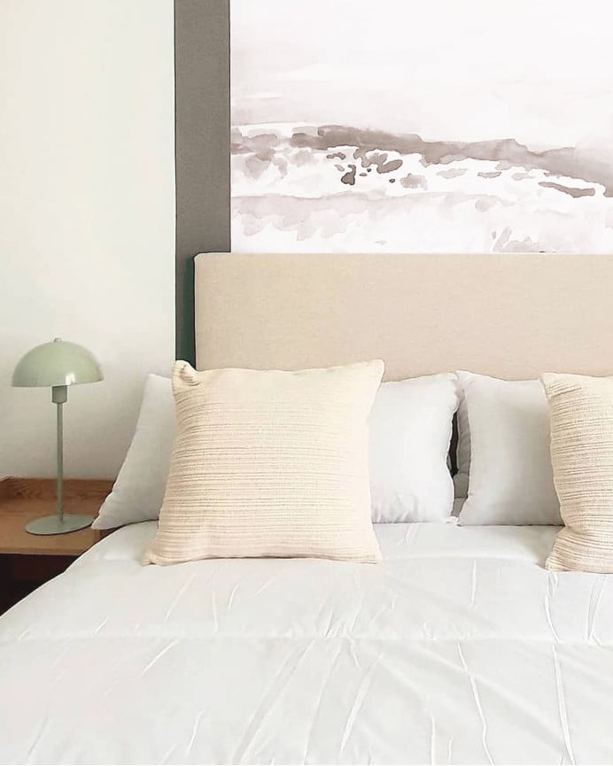 Deco Wood Lámpara De Mesa Elaborada Con Aluminio Color Verde