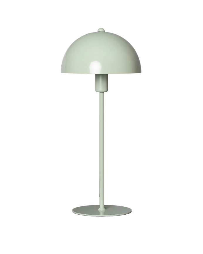 Deco wood Lámpara de mesa elaborada con aluminio color verde