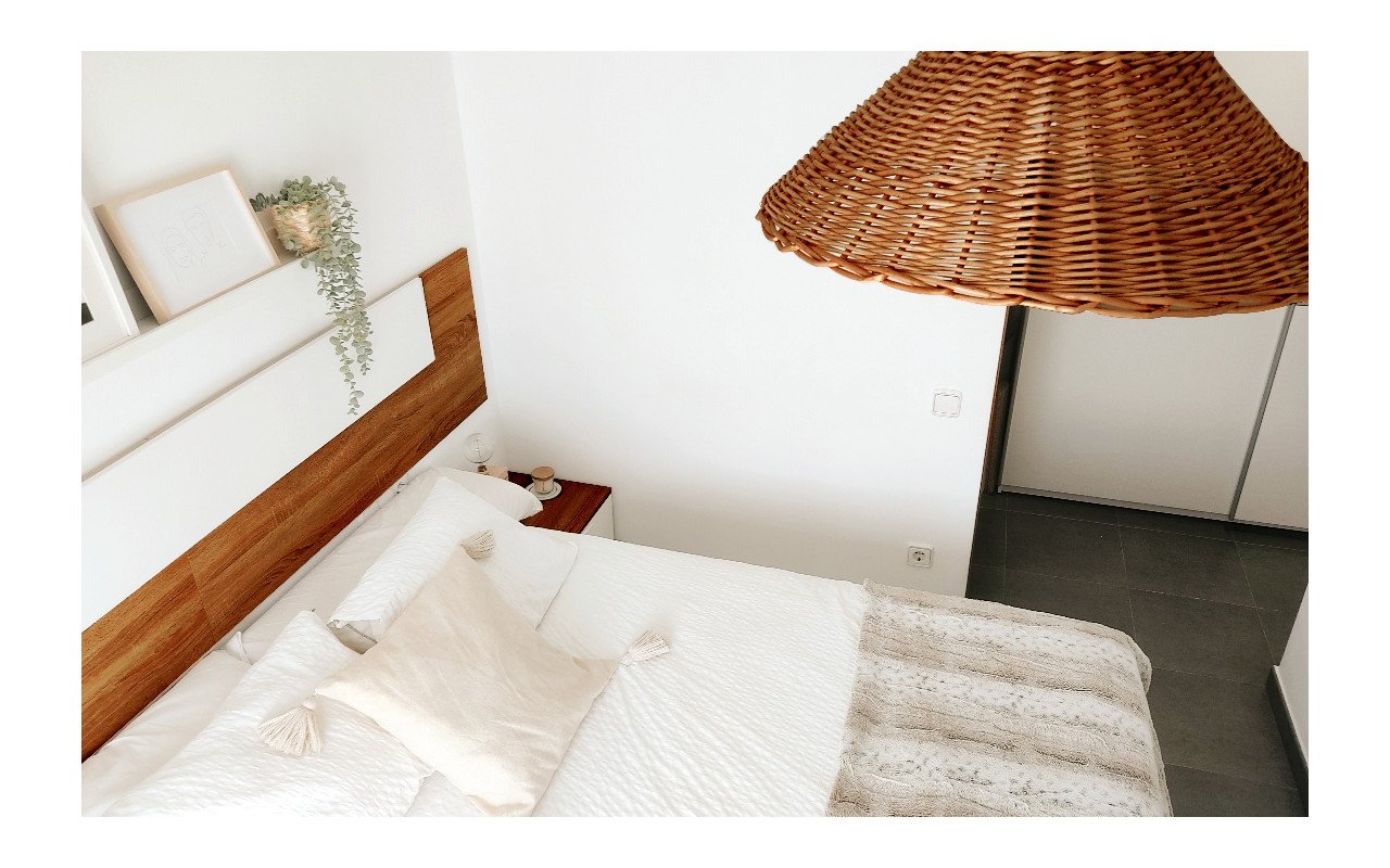 Deco Wood Lámpara De Techo Bronce Elaborada Con Mimbre Natural De 20cm