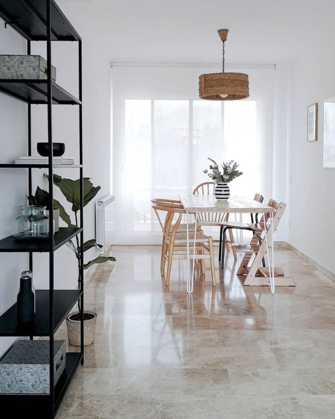 Deco Wood Lámpara De Techo De Esparto Natural De Ø32cm