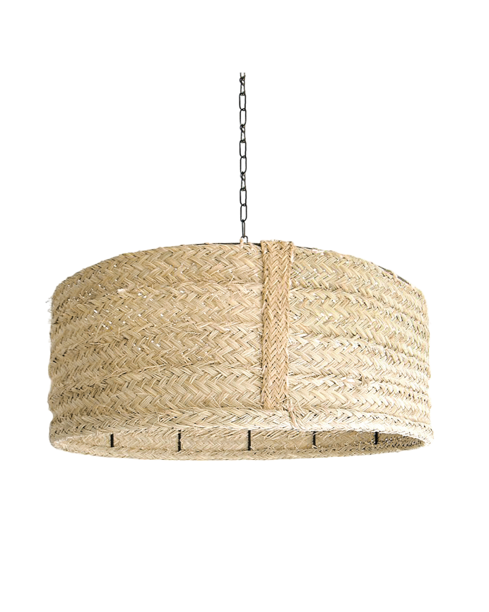 Deco wood Lámpara de techo de esparto natural de Ø32cm