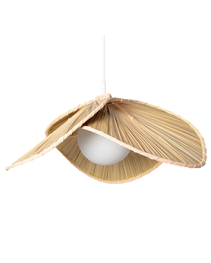 Deco wood Lámpara de techo elaborada con fibras naturales