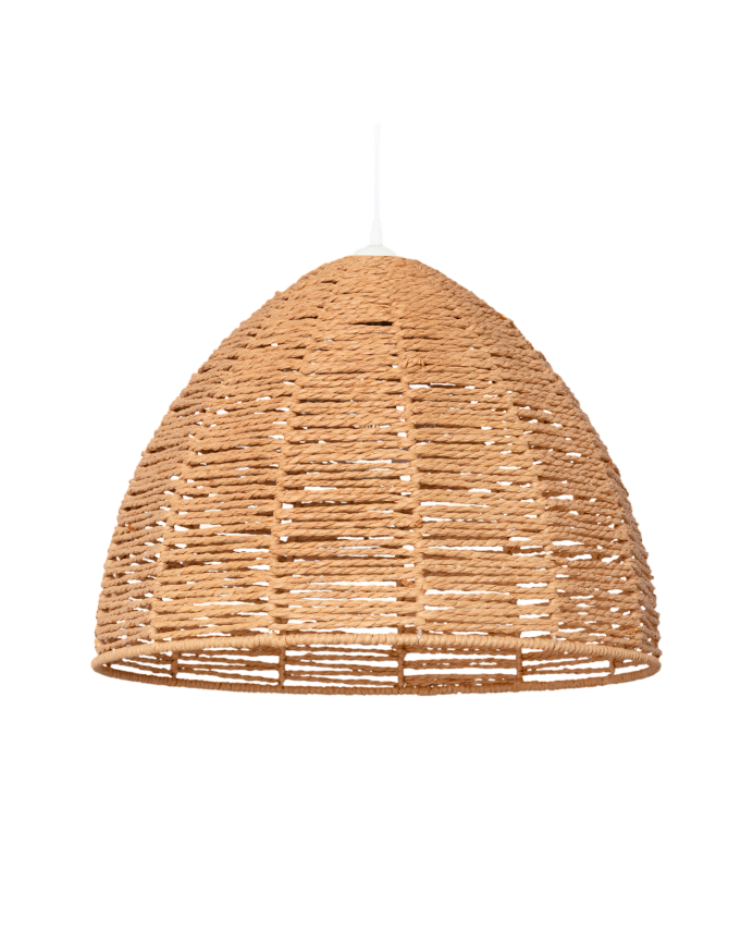 Deco wood Lámpara de techo elaborada con trenzado de papel