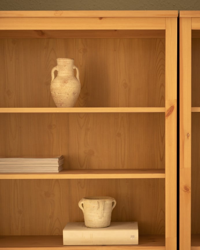 Deco Wood Macetero Con Asas De Arcilla Natural De 11x12cm