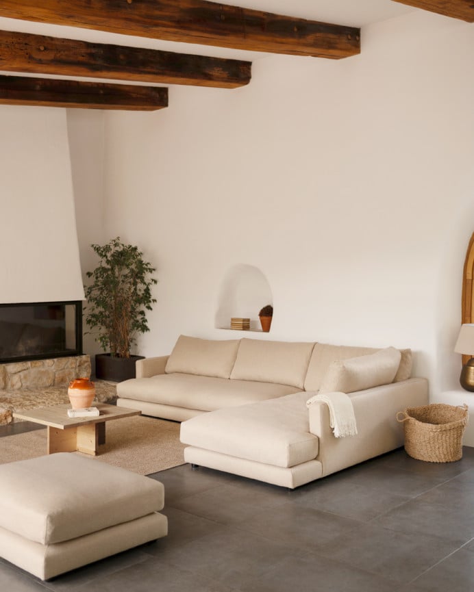 Deco Wood Mesa De Centro Cuadrada De Madera Maciza En Tono Roble Medio De 80x80cm