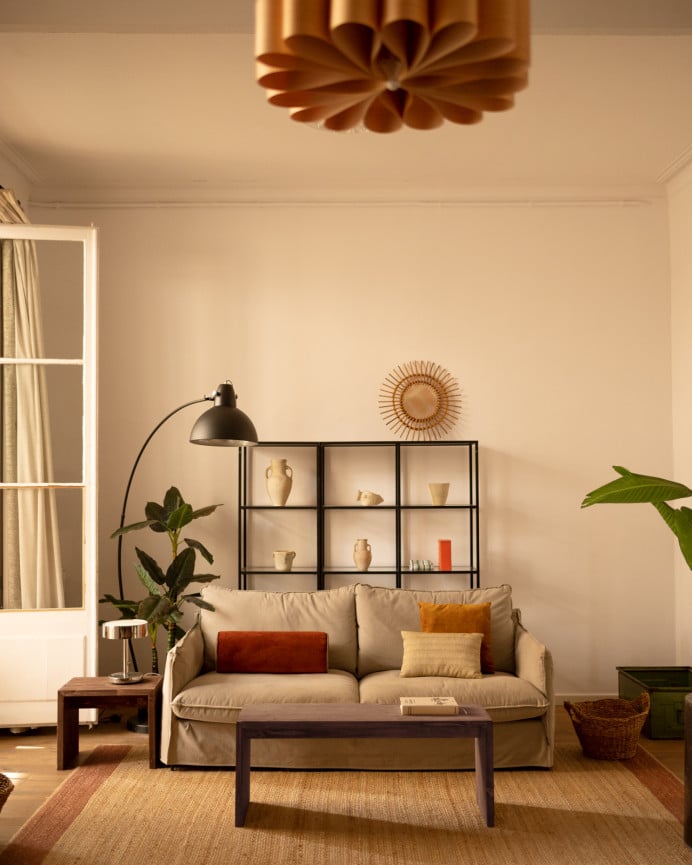 Deco Wood Mesa De Centro De Madera Maciza En Tono Nogal De 109 4x59x35cm