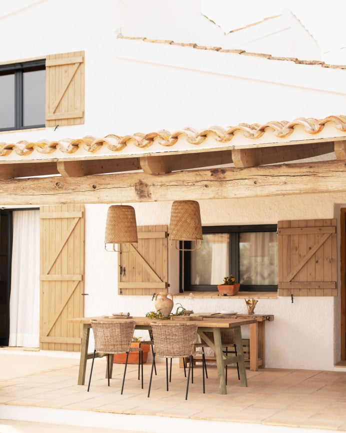 Deco Wood Mesa De Comedor De Madera Maciza En Tono Verde De 120x90cm