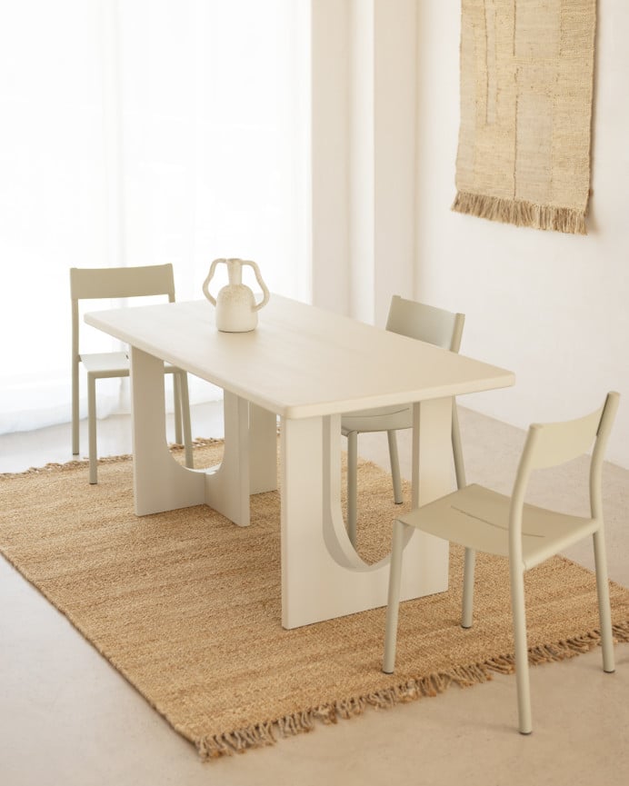Deco Wood Mesa De Comedor De Microcemento En 160x80cm