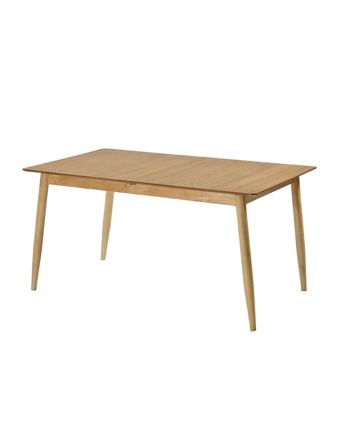 Deco Wood Mesa De Comedor Extensible De Madera Natural De 150-190cm