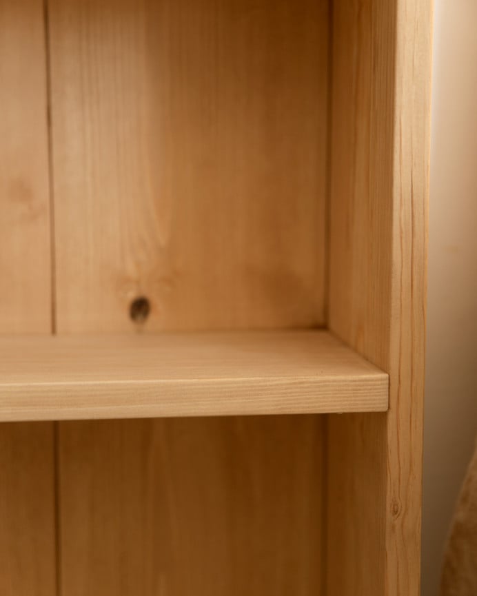 Deco Wood Mesita Auxiliar De Madera Maciza En Tono Roble Medio De 60x40cm