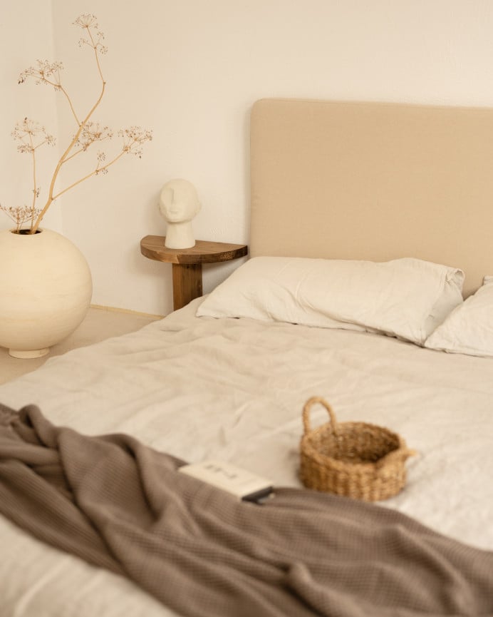 Deco Wood Mesita De Noche De Madera Maciza Flotante En Tono Roble Oscuro De 27x40cm