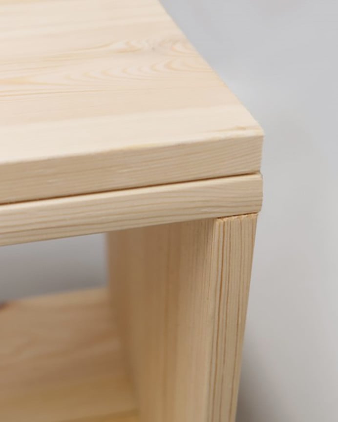 Deco Wood Mueble De TV De Madera Maciza En Tono Natural De 160x40cm