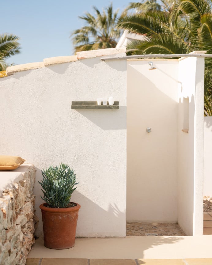 Deco Wood Pack 2 Estantes De Madera Maciza Flotante Tono Verde 50cm