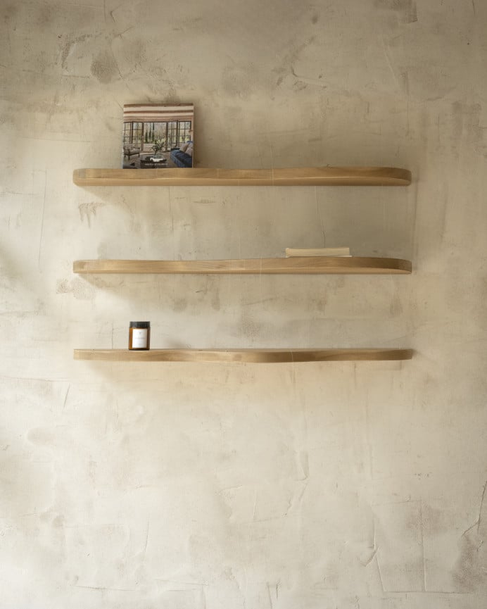 Deco Wood Pack 3 Estanterias De Madera Maciza De álamo De 100cm