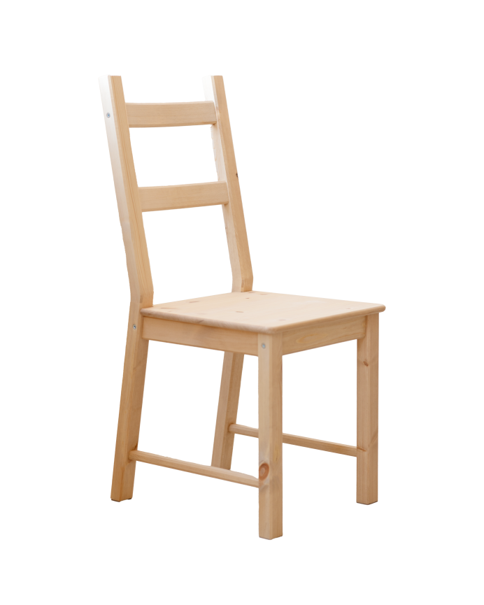 Deco Wood Pack De 6 Sillas De Madera Maciza De Pino En Tono Roble Medio De 95cm