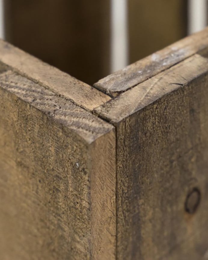 Deco Wood Papelera/Paragüero De Madera Maciza En Tono Roble Oscuro 30 5x49x26 6cm