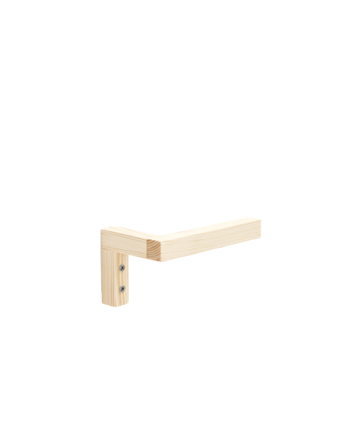 Deco wood Portarrollos de pared de madera maciza tono natural de 7x14cm