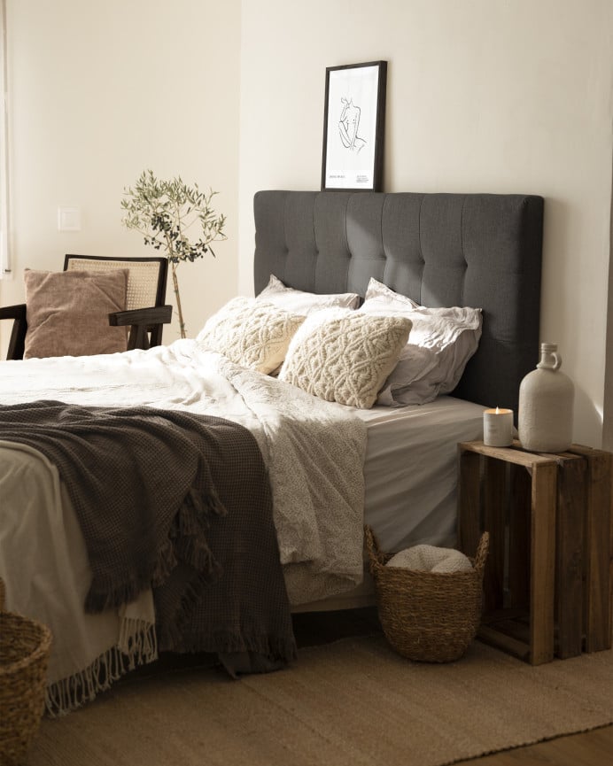 Deco Wood Sillon De Madera De Olmo Con Asiento Y Respaldo De Cannage Tono Negro De 86x56 5cm