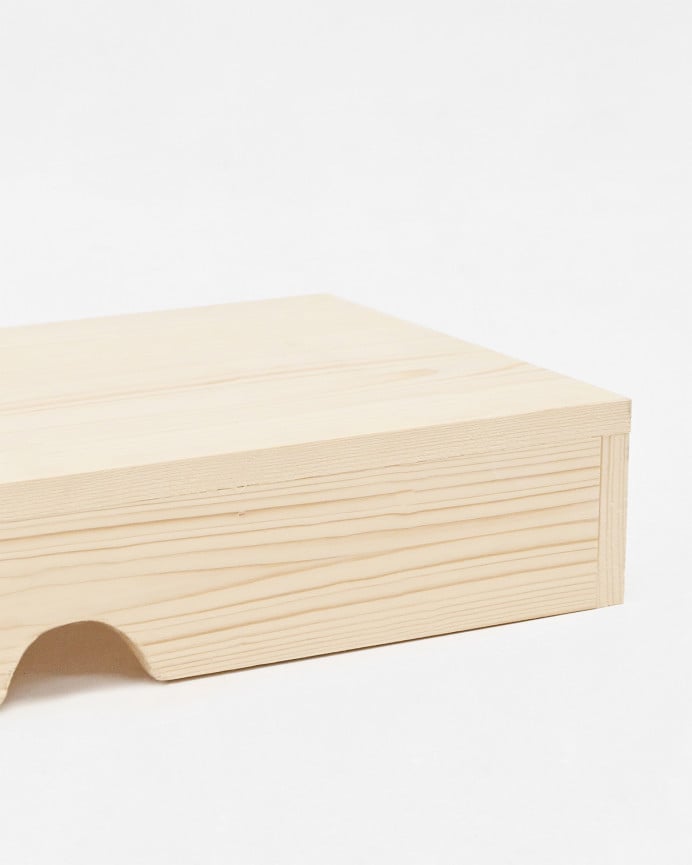 Deco Wood Soporte Para Elevar El Monitor De La Pantalla Del Ordenador Den Madera Maciza Tono Natural De 50x25cm