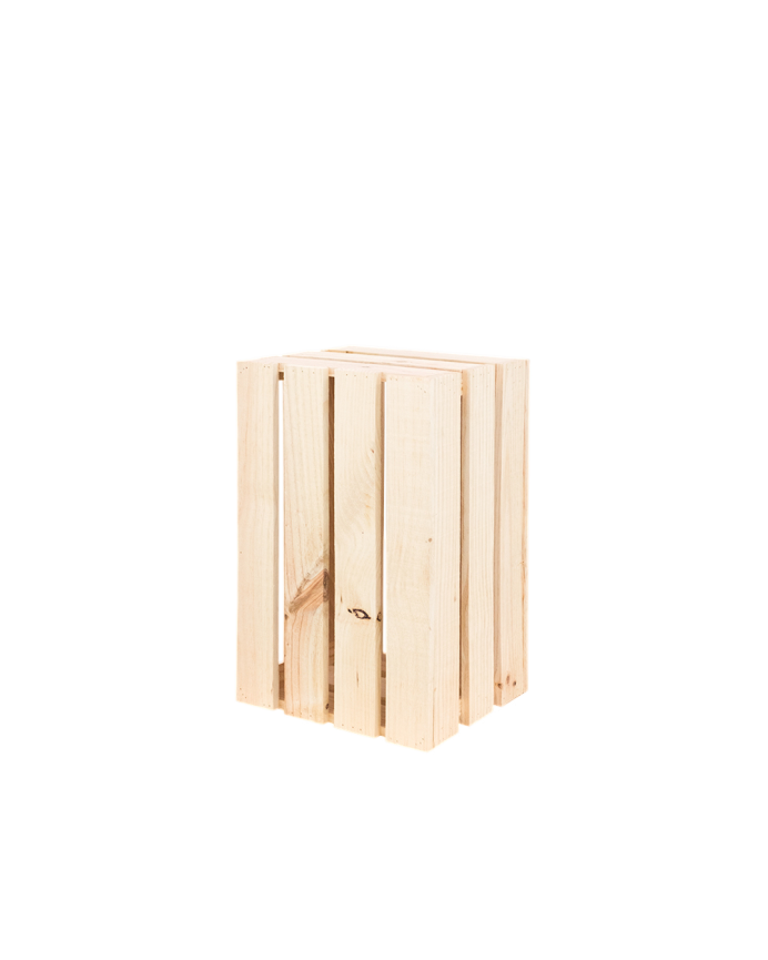 Deco wood Taburete de madera maciza en tono natural 30 5x49x26 5cm