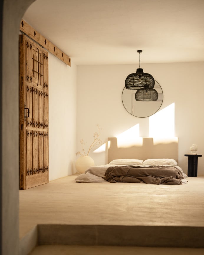 Deco Wood Taburete De Madera Maciza En Tono Negro De 45x35cm