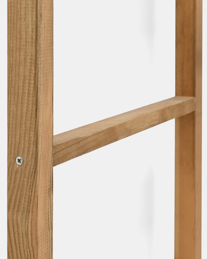 Deco Wood Toallero De Madera Maciza Tono Roble Oscuro De 100x50cm