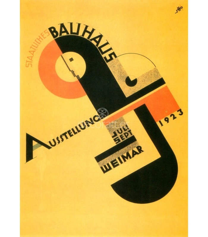 Decoratt Cartel para la e/posicion de la Bauhaus de 1923 en Weimar