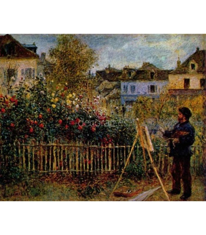 Decoratt claude_monet Painting in His Garden at Argenteuil