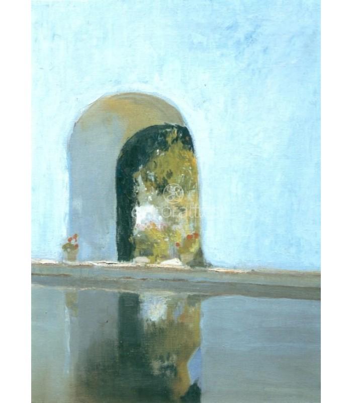 Decoratt Alberca del Alcazar de Sevilla