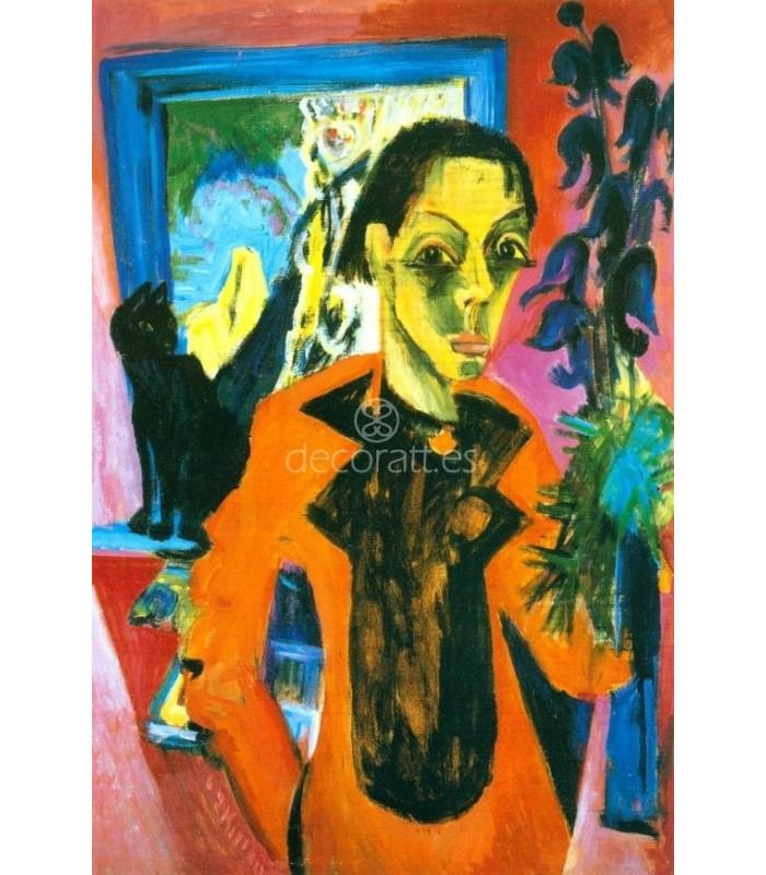 Decoratt Autorretrato con gato