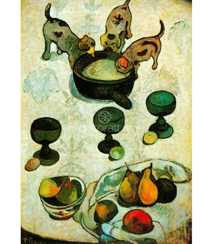 Decoratt Bodegon con tres perros