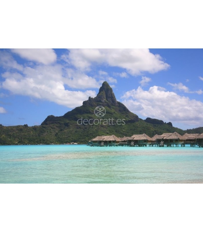 Decoratt Bora Bora y el monte Otemanu Tahiti