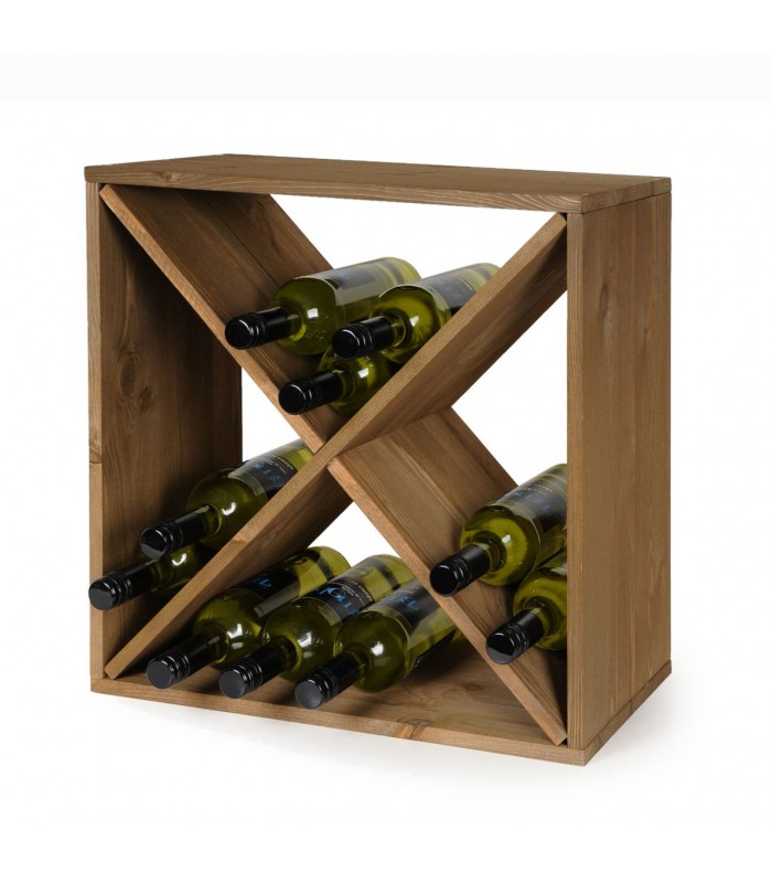 Decoratt Botellero cuadrado oscuro