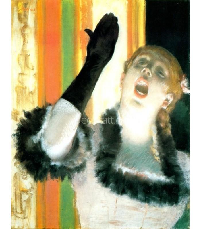 Decoratt Cantante de cafe concierto con guante