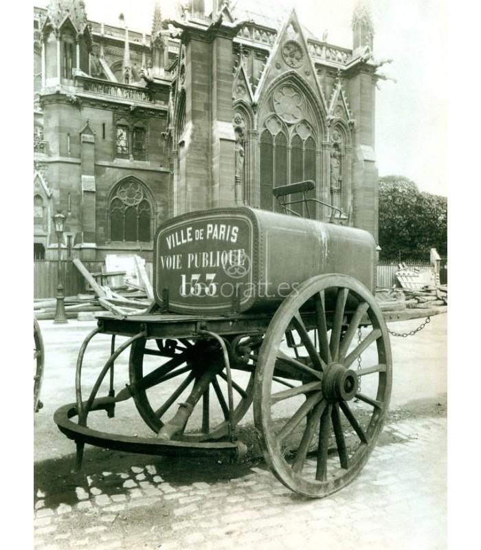 Decoratt Carro del agua Eugene Atget Paris 1910