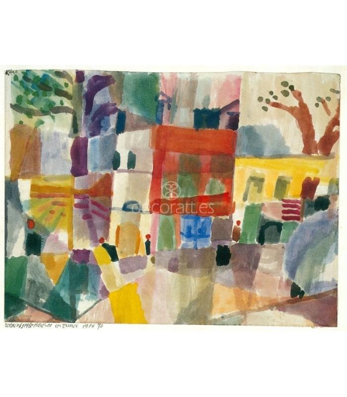 Decoratt Casas rojas y amarillas en Tunez