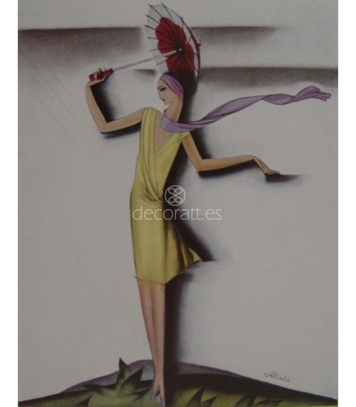 Decoratt Chica con paraguas